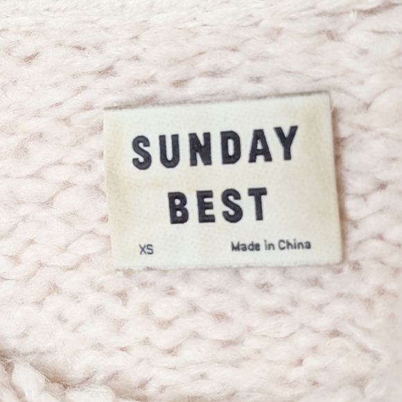 SUNDAY BEST Melly Sweater Alpaca Wool XS White ARITZIA - Picture 10 of 11